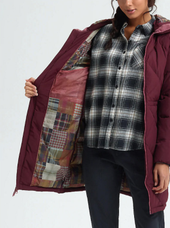 eco-friendly women's down jackets
