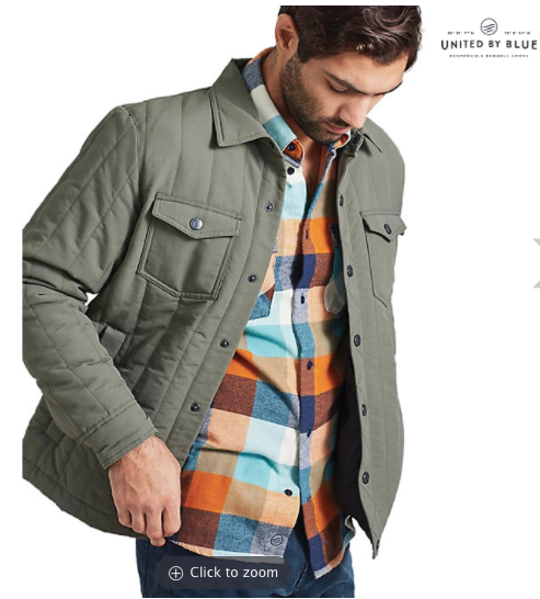 eco friendly clothing united by blue